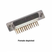 25-Way D-Type Male Right Angled PCB