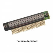 37-Way D-Type Male Right Angled PCB
