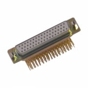 50-Way D-Type Connector, Right Angle PCB, HV