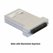 68-Way SCSI Micro-D Female Connector Block