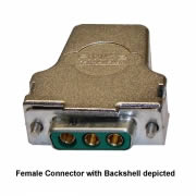 3-Way Power D-Type Connector, 40A, Female