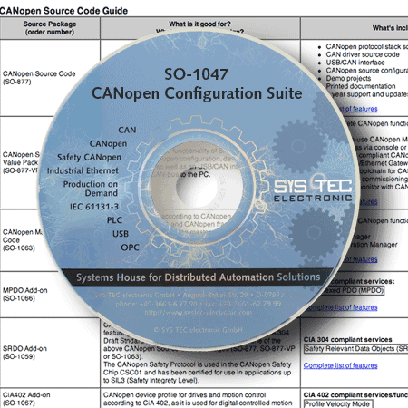 CANopen Configuration Suite