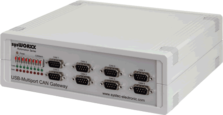USB CAN Gateway with 8 CAN channel support - USB-CANmodul8